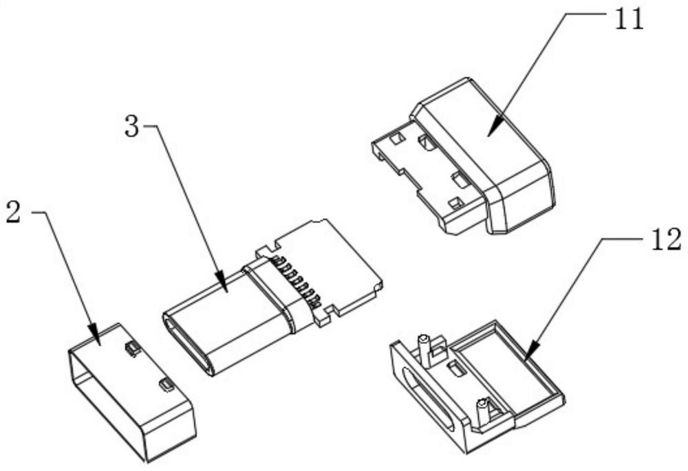 Wireless mouse receiver and assembling method thereof