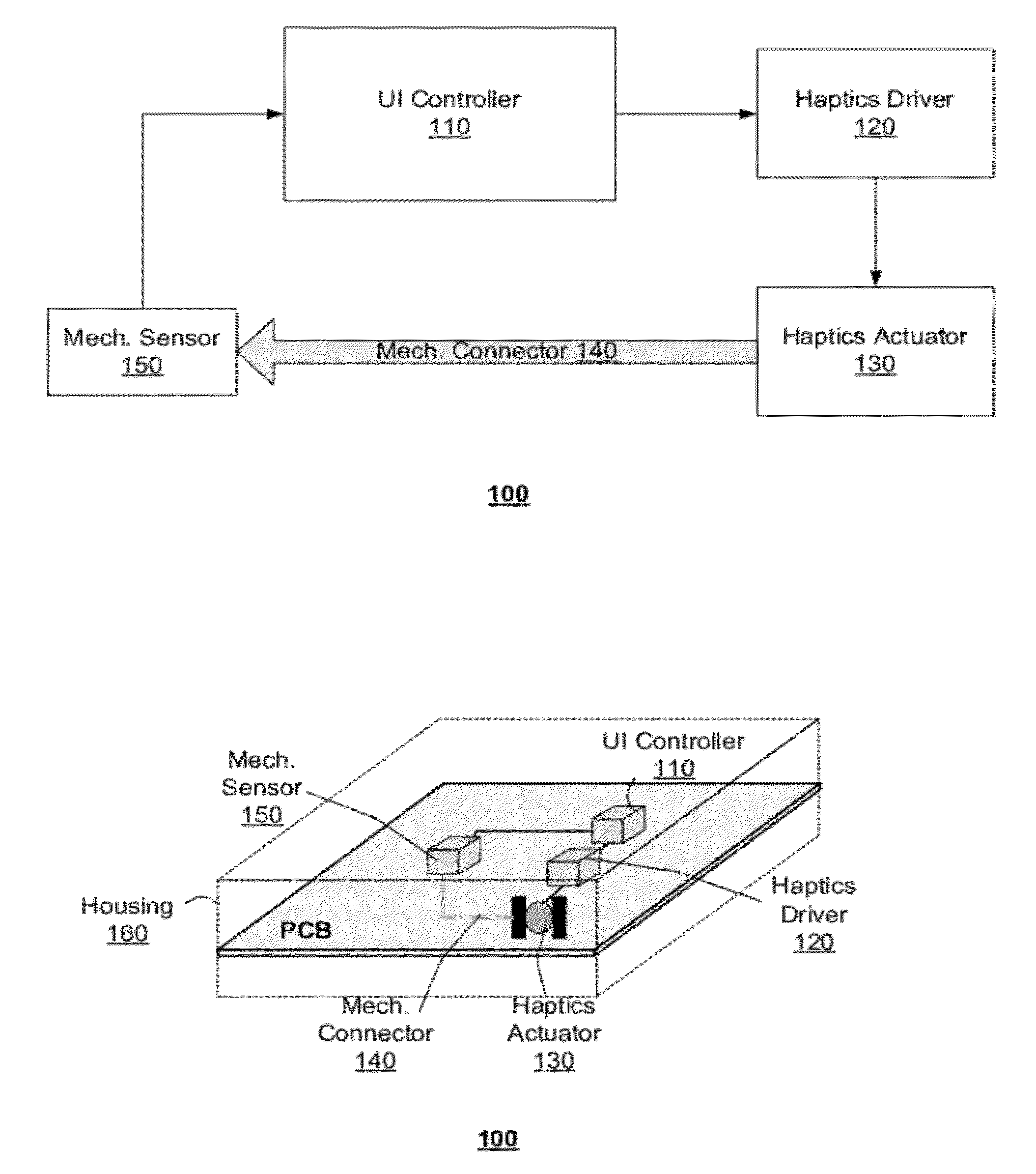 Method and apparatus for haptic vibration response profiling and feedback