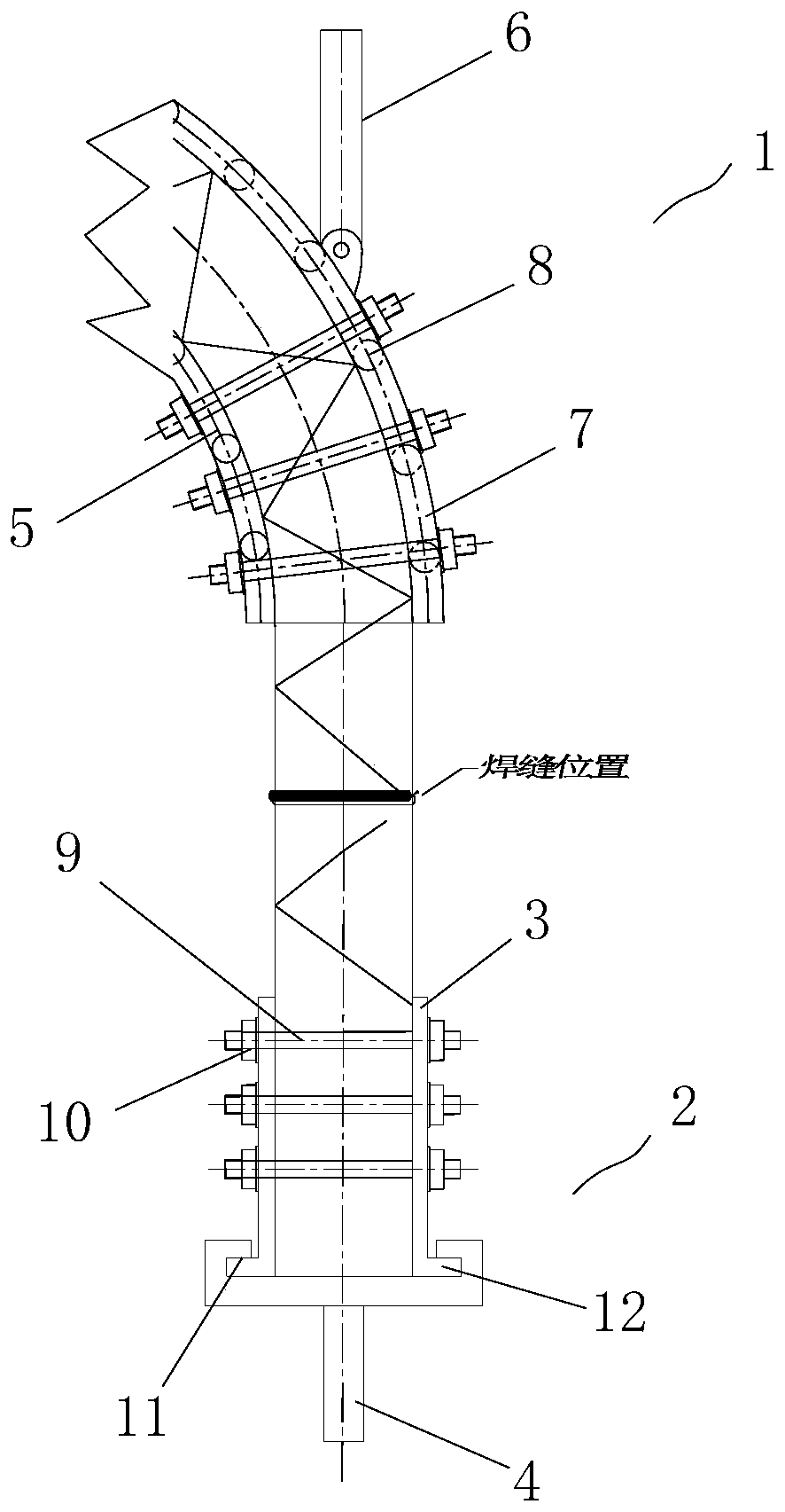 Fatigue test method for rail transit car body welded structure