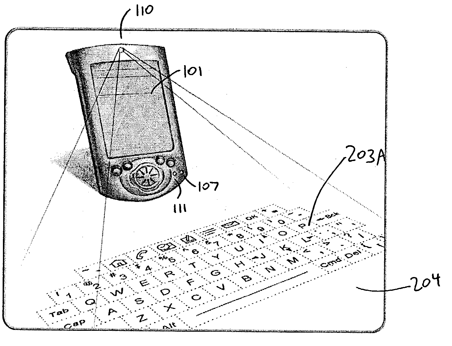 Multiple input modes in overlapping physical space