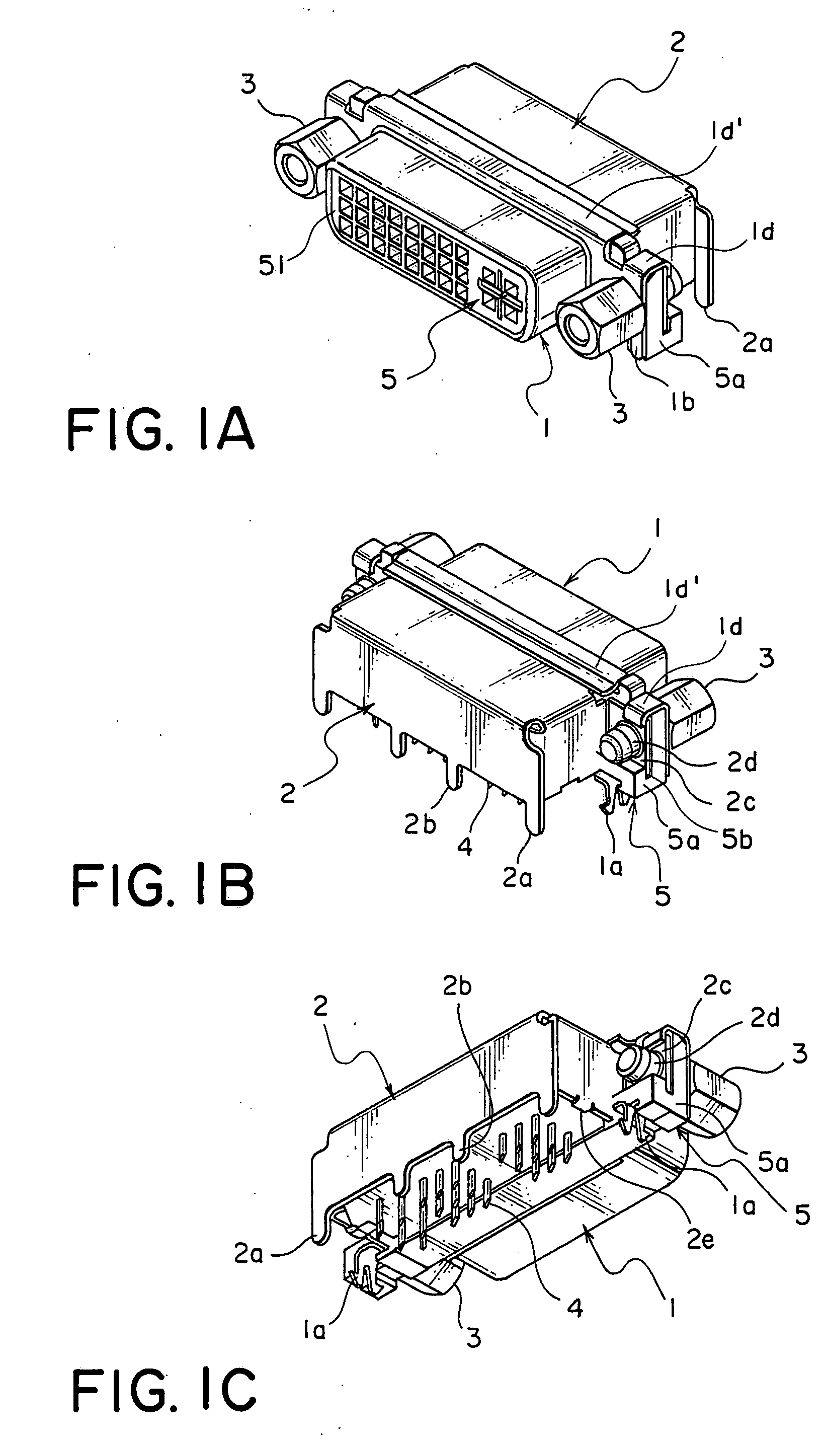 Connector having a simple structure assuring a stable mounting operation