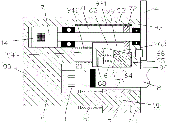 Power supply equipment provided with guide rod and electronic control device, for flexible circuit