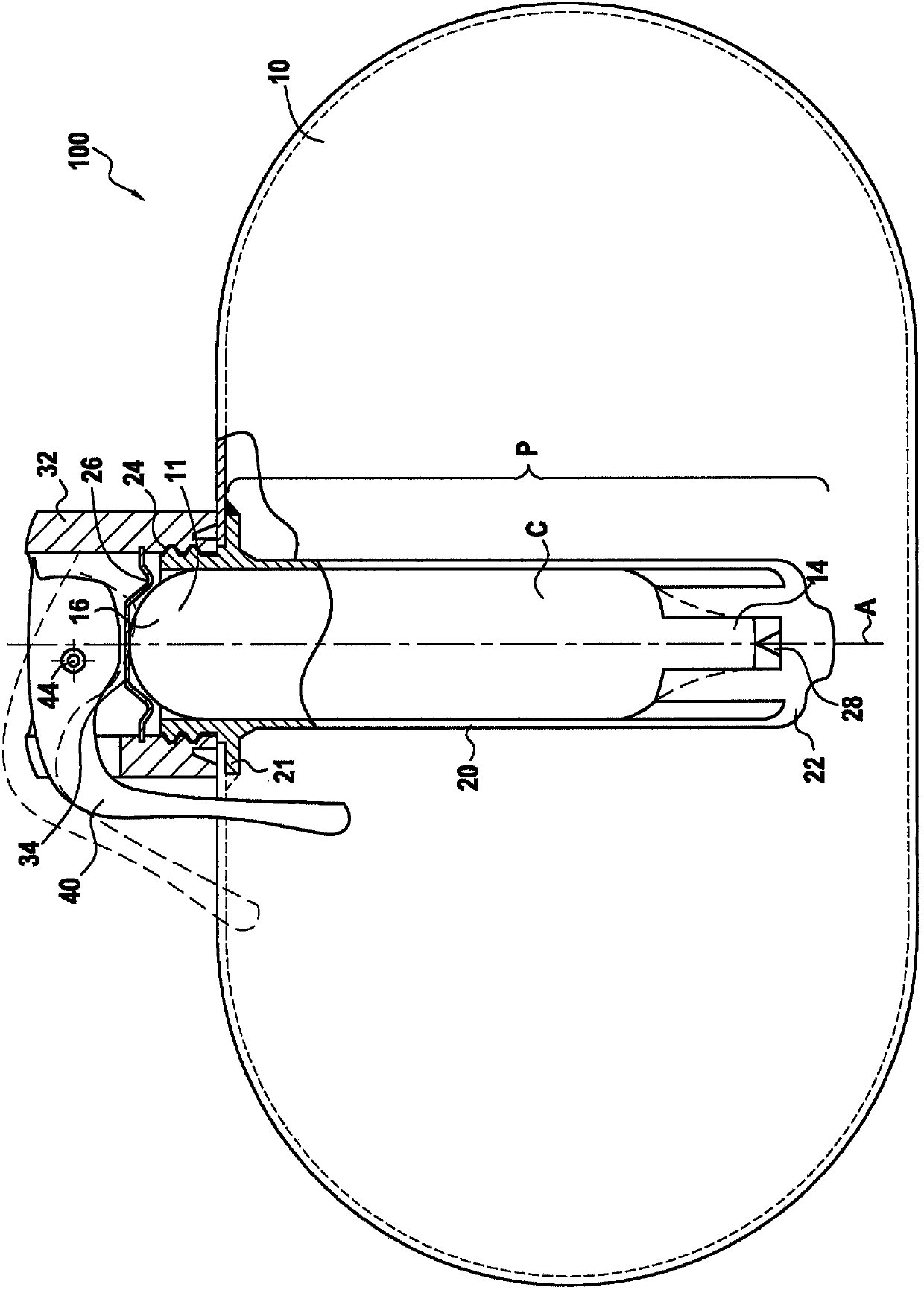 Device for aiding inflation of an inflatable item