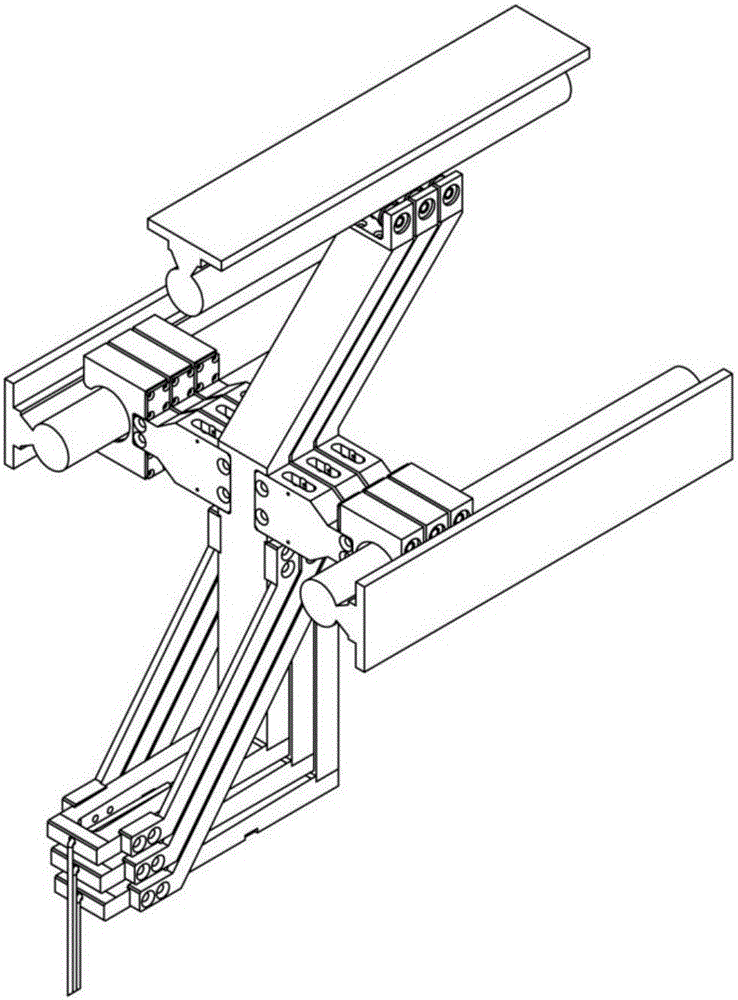 Gravity discharge device for ground-spreading flexible solar wing