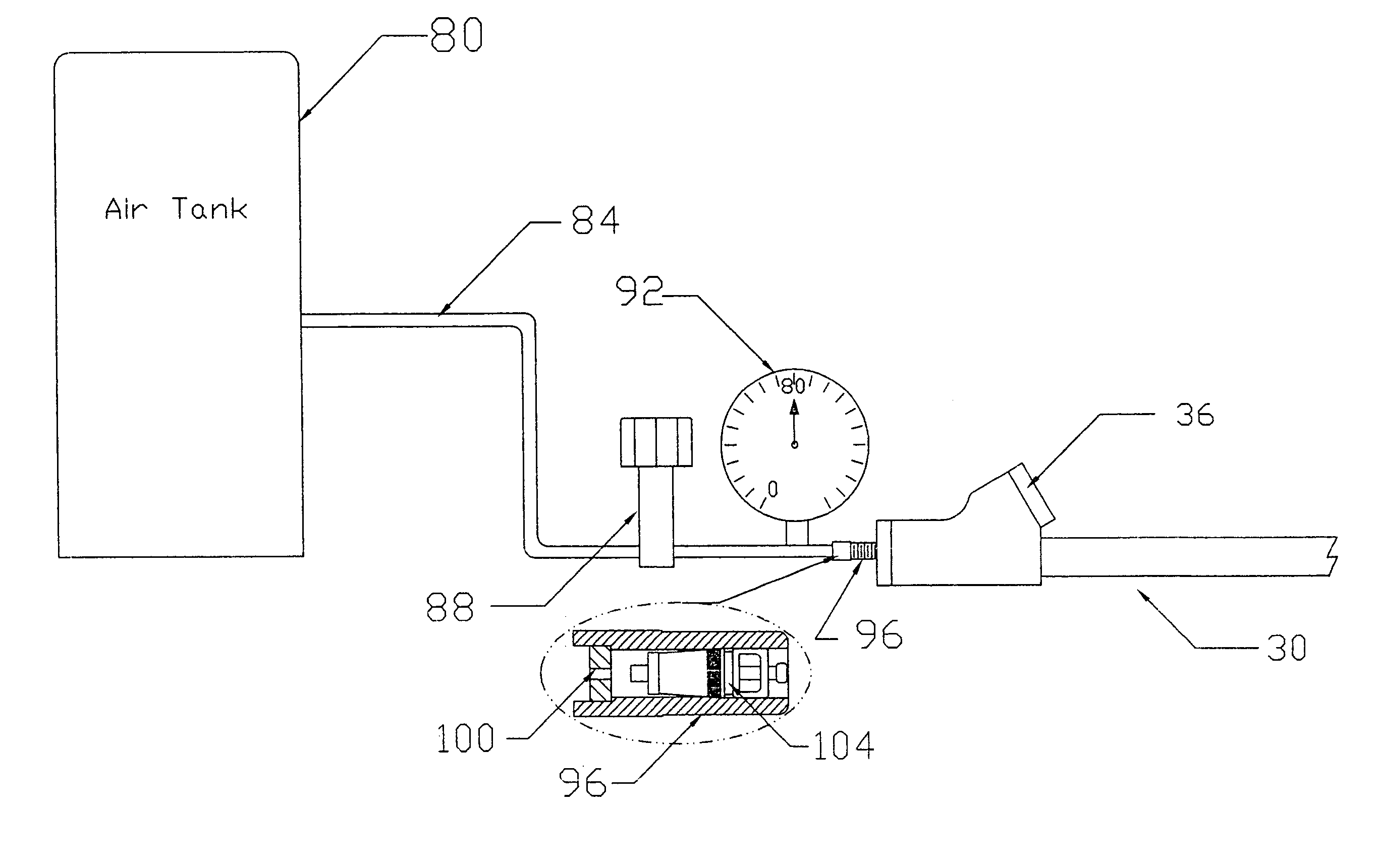 Calibration method for digital air pressure gauge