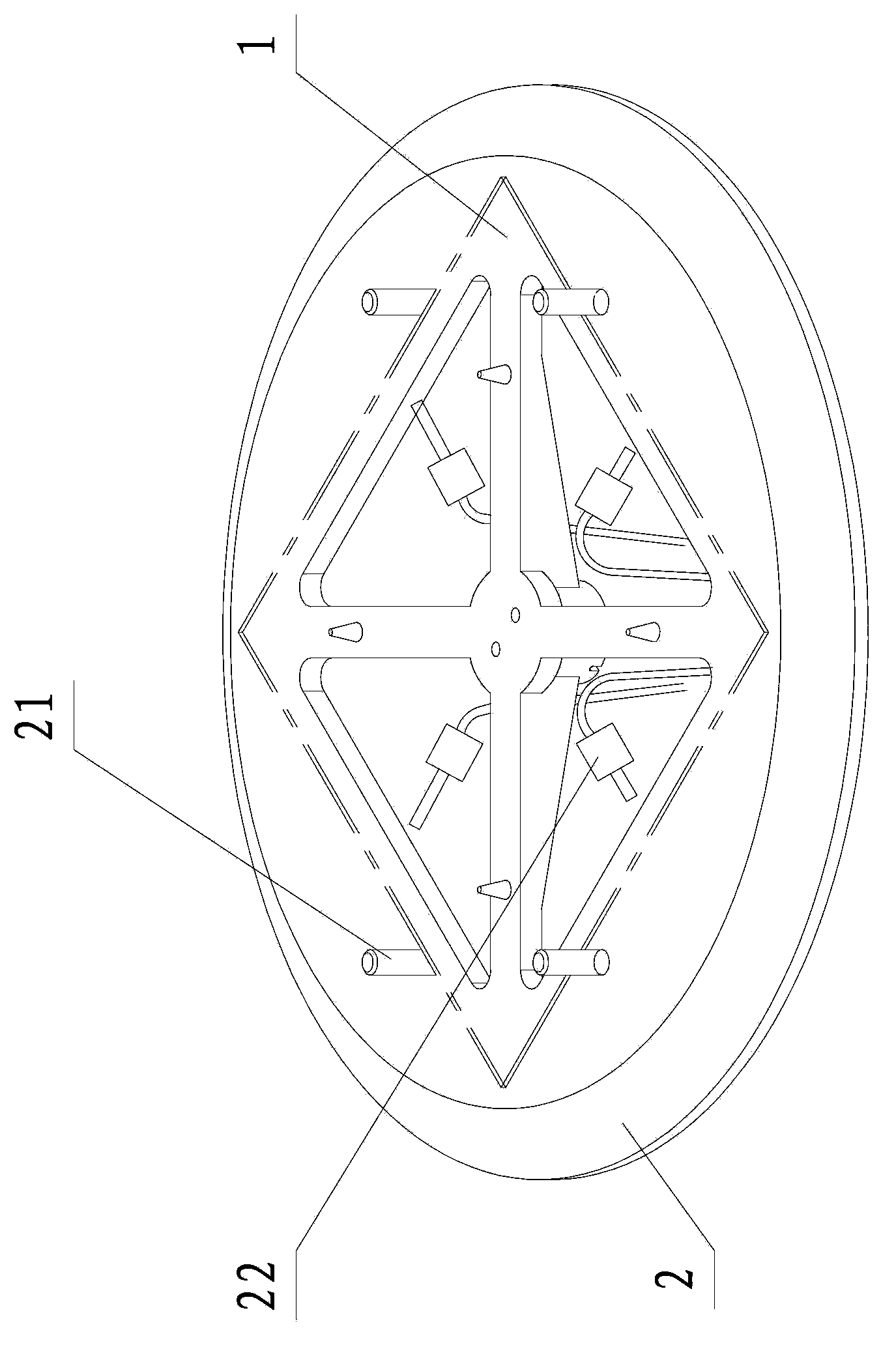 Chemical solution recycling device suitable for square substrate