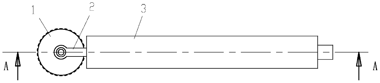 Rolling type braille reading pen for identifying paper braille book