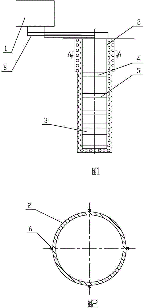 Oil and gas well downhole casing string distributed optical cable whole process online stress detection device