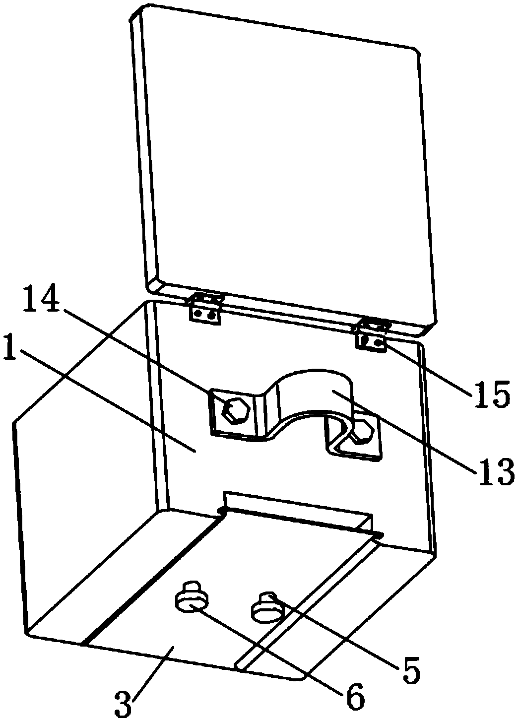 Toppling preventing takeout box