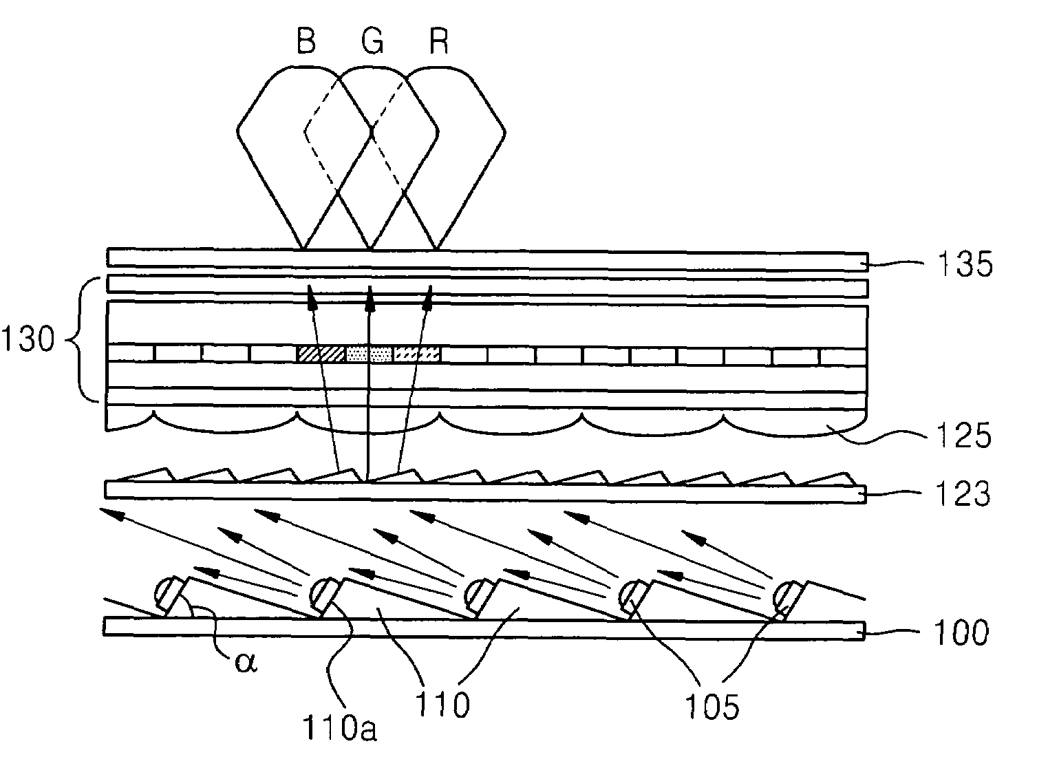 Direct light type backlight unit and liquid crystal display