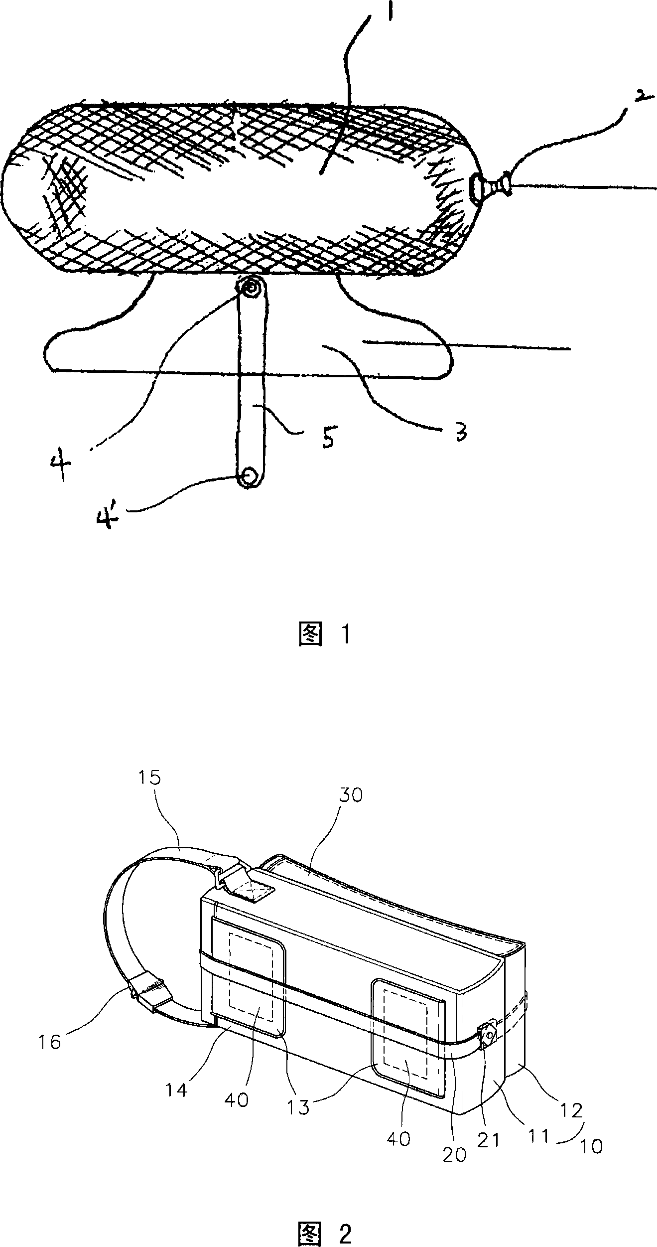 Portable bag having neckguard function