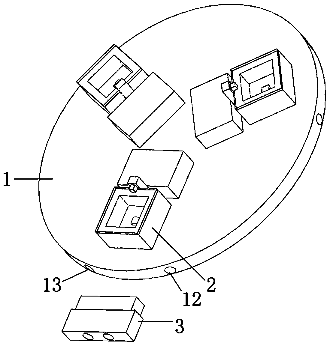 Rotating disc type single-color LED light source system