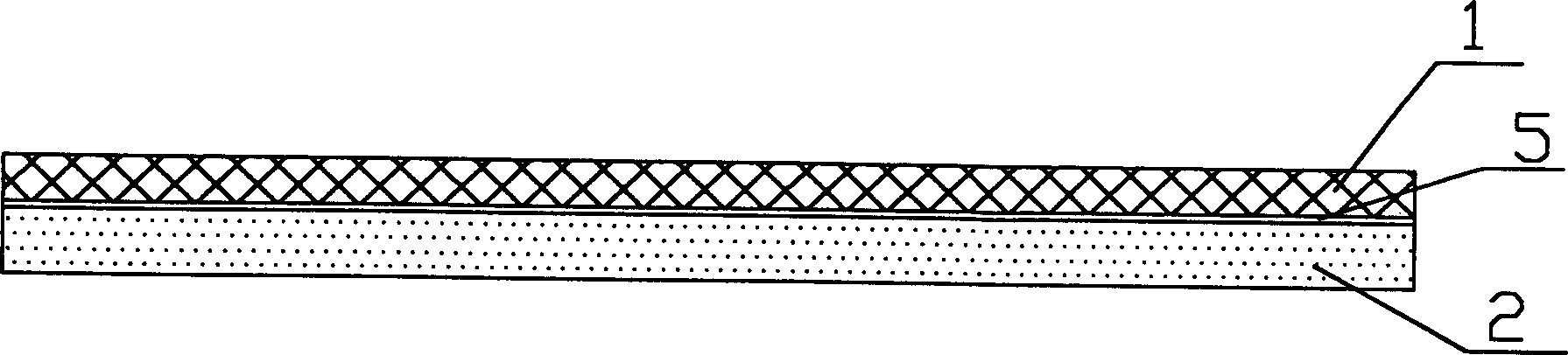 Plastic composite sheet and its producing method