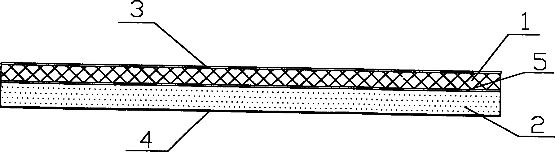 Plastic composite sheet and its producing method