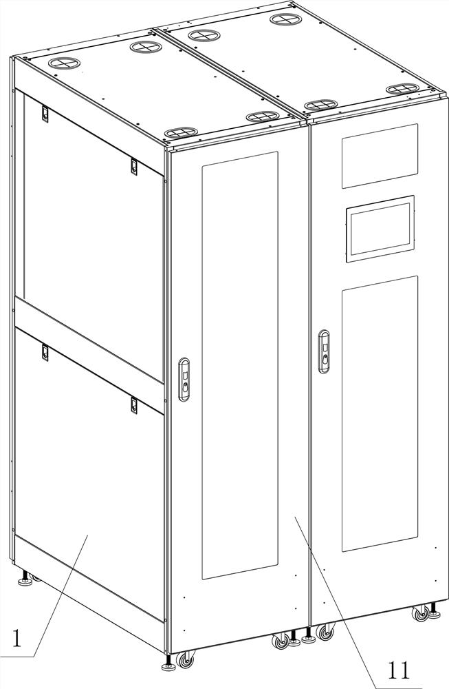 Integrated lithium battery power supply cabinet