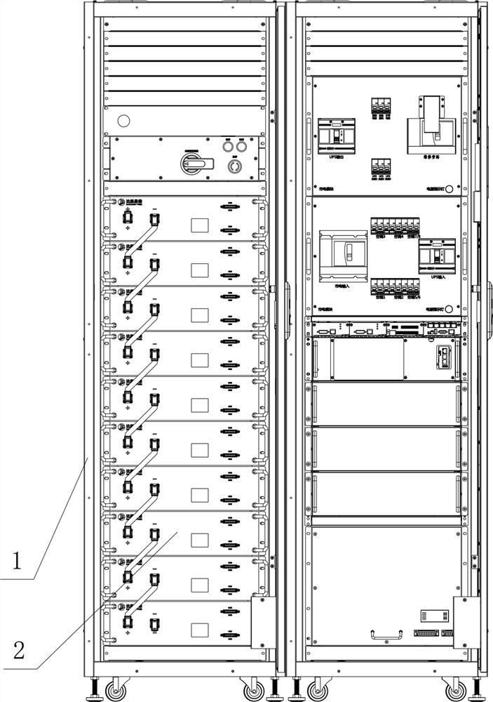 Integrated lithium battery power supply cabinet