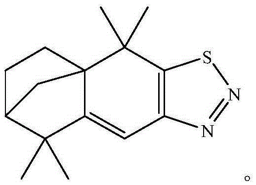 Isolongifolene[1,2,3]thiadiazole compound and preparation method and application thereof