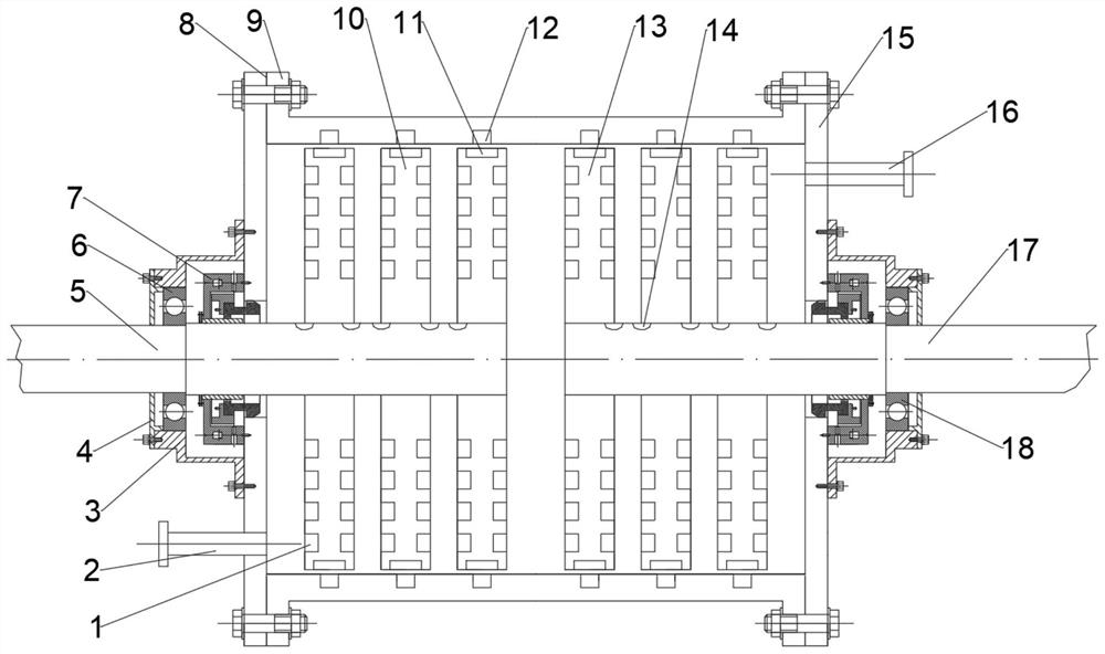 Antibiotic wastewater deep degradation device based on hydrodynamic cavitation