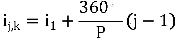 Typical Walker constellation mathematical model described by utilizing orbit elements