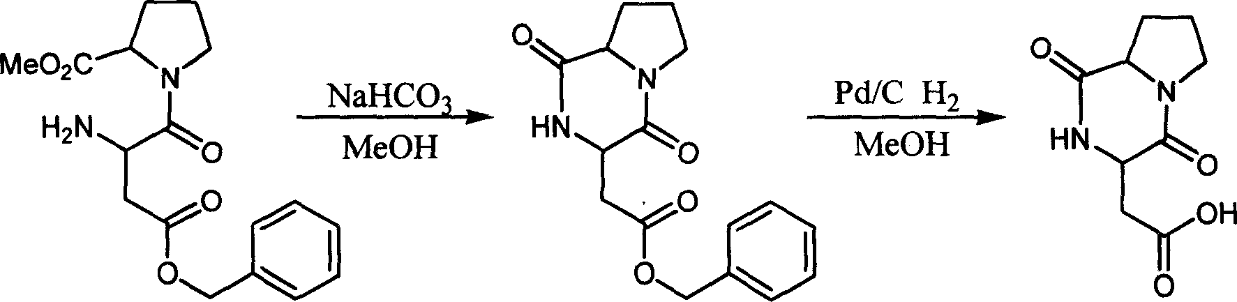 Method for preparing cyclodipeptide cyclo(L-Asp-L-Pro)