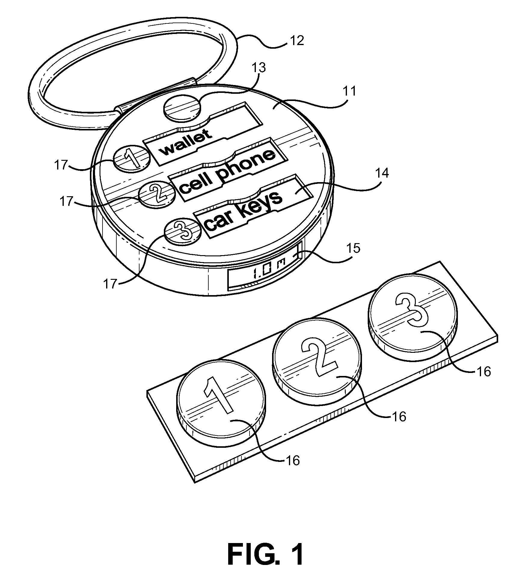 Item Locator with Distance Determining Capabilities