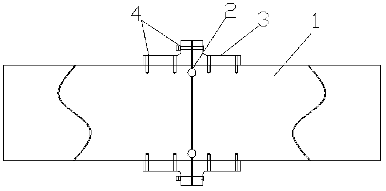 Sectional machining structure of large stamping die set