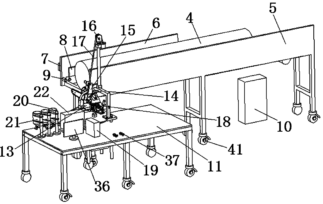 Full-automatic chain saw timber-sawing equipment