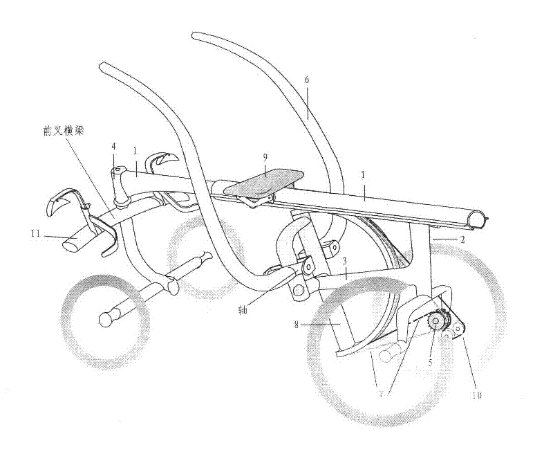 Versatile combined rowing and swinging bicycle