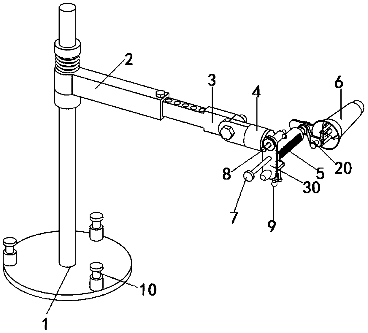 Adjustable anoscope matched installation mechanism