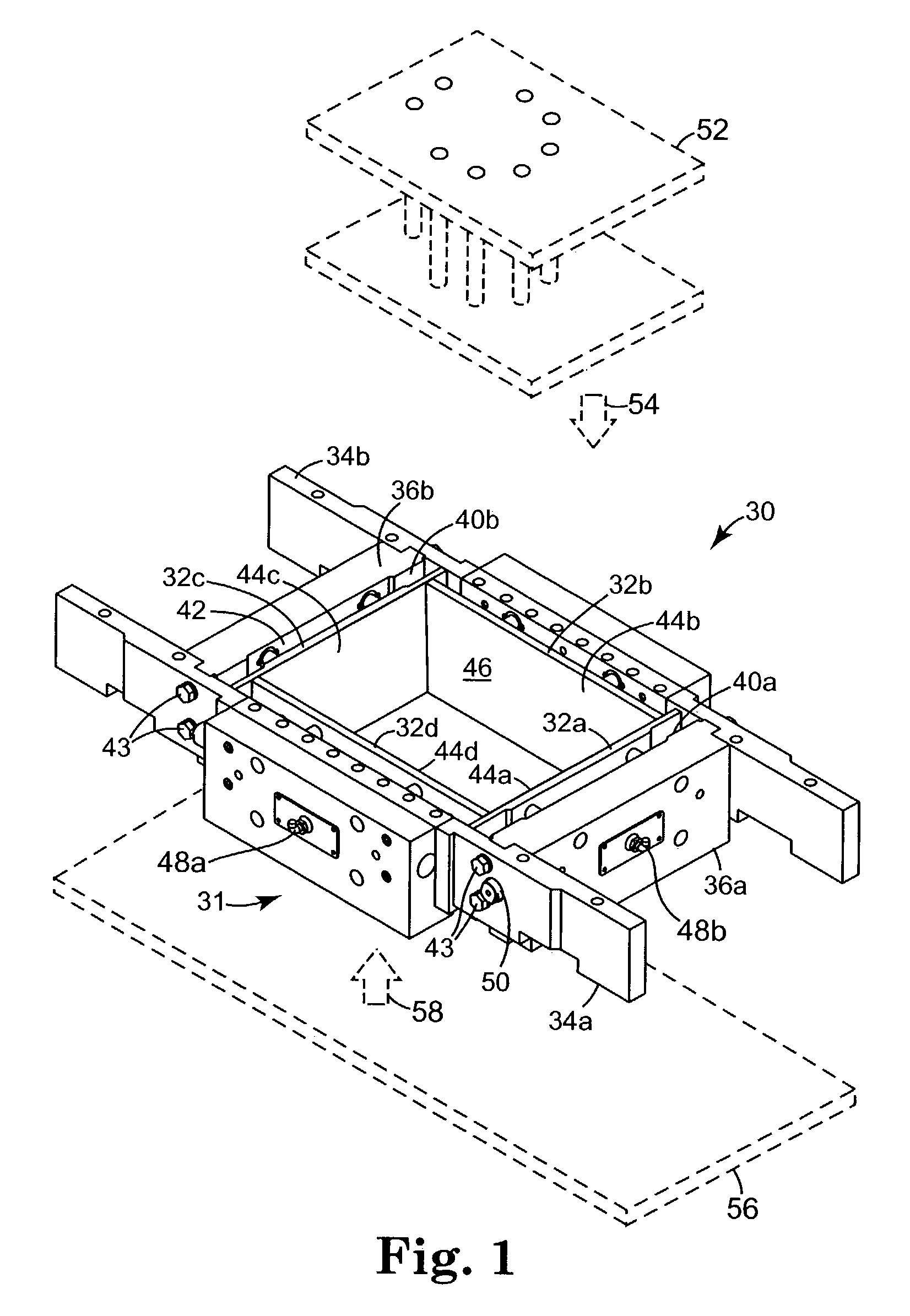 Concrete block mold with moveable liner