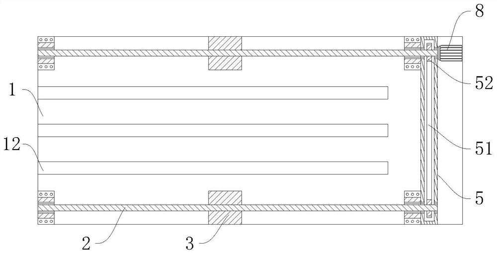 An integrated concrete pouring and vibrating machine for composite floor slabs of an assembled integral building