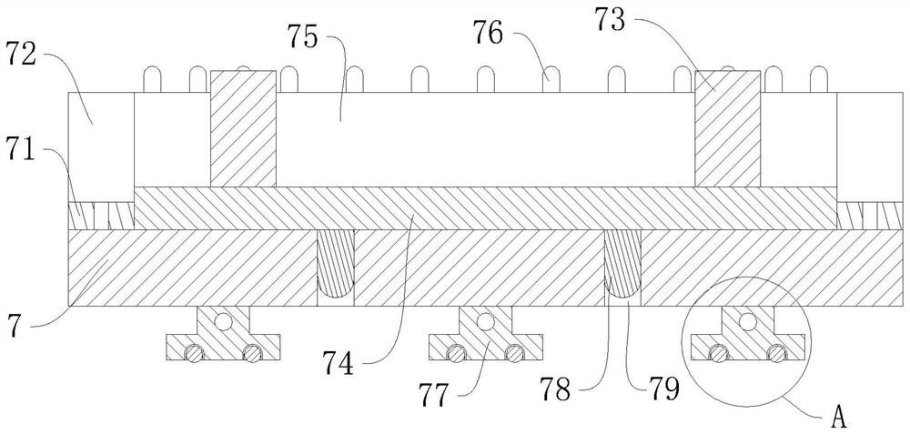 An integrated concrete pouring and vibrating machine for composite floor slabs of an assembled integral building