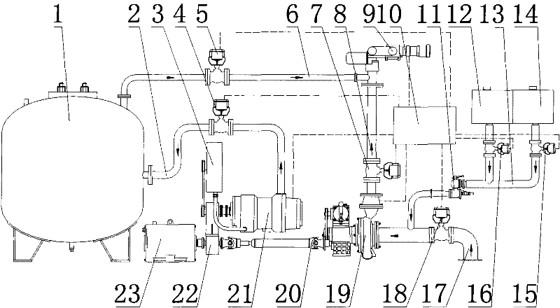 Fixed type composite jet extinguishing device