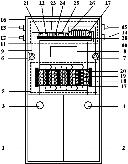 Distributed heat balance storage charging device and charging method thereof