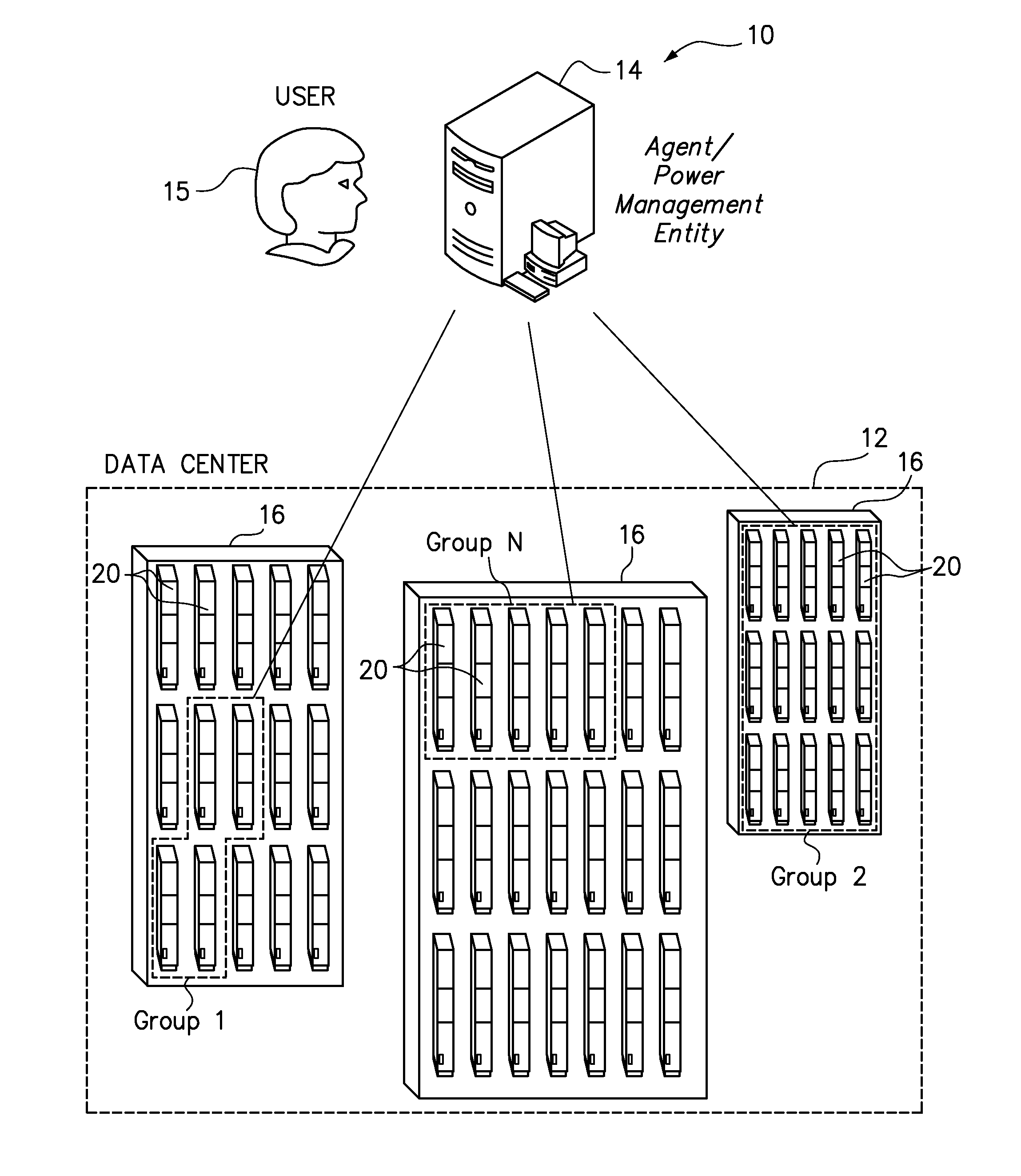 Server power management with automatically-expiring server power allocations