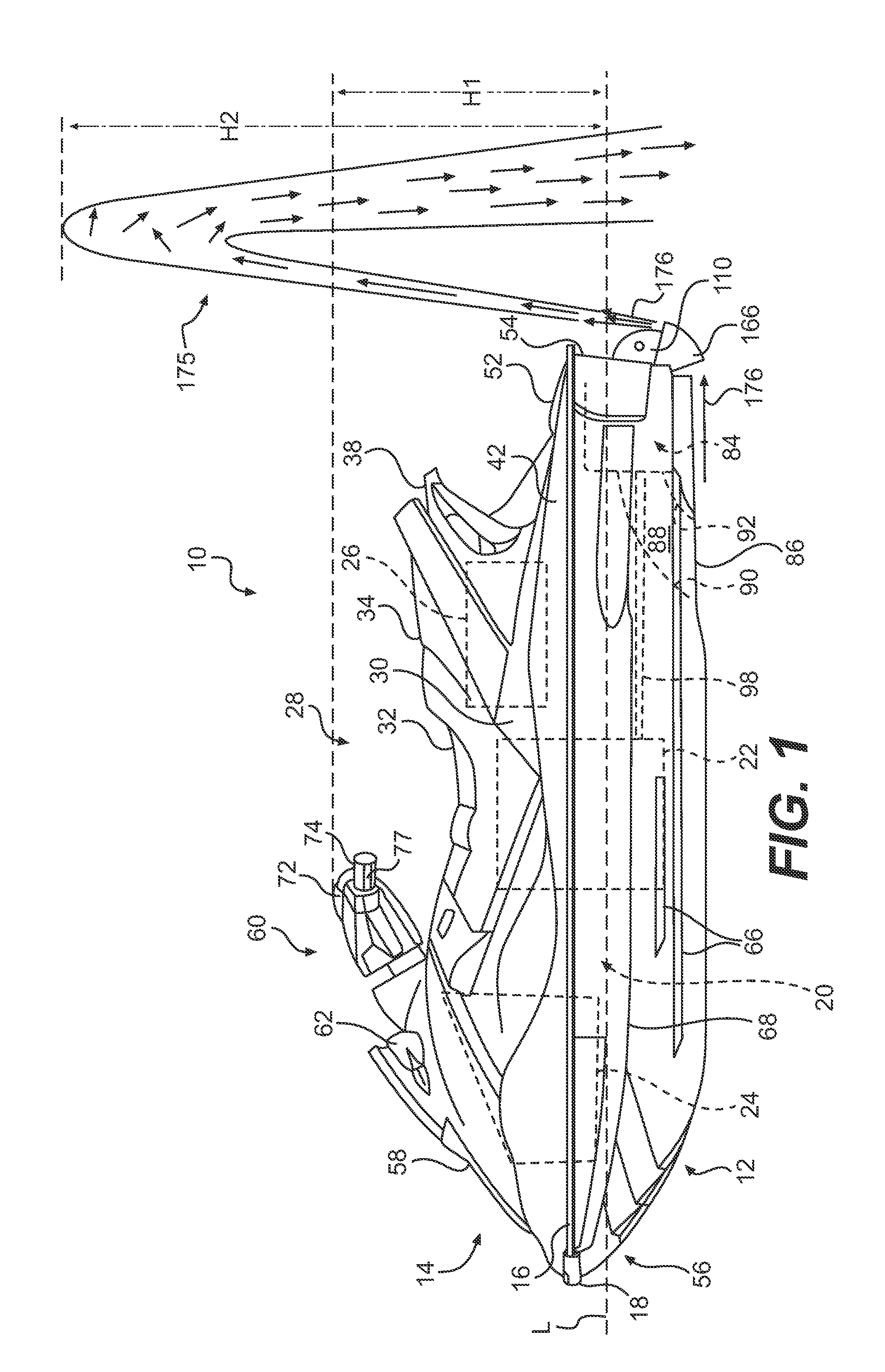 Method of indicating a deceleration of a watercraft