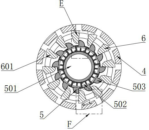 Gas detection internal component alarm protection structure for dust environment