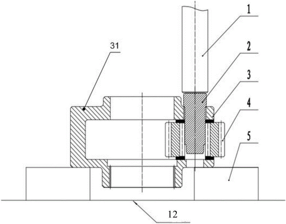 Tool for rapid press fitting of planetary shaft