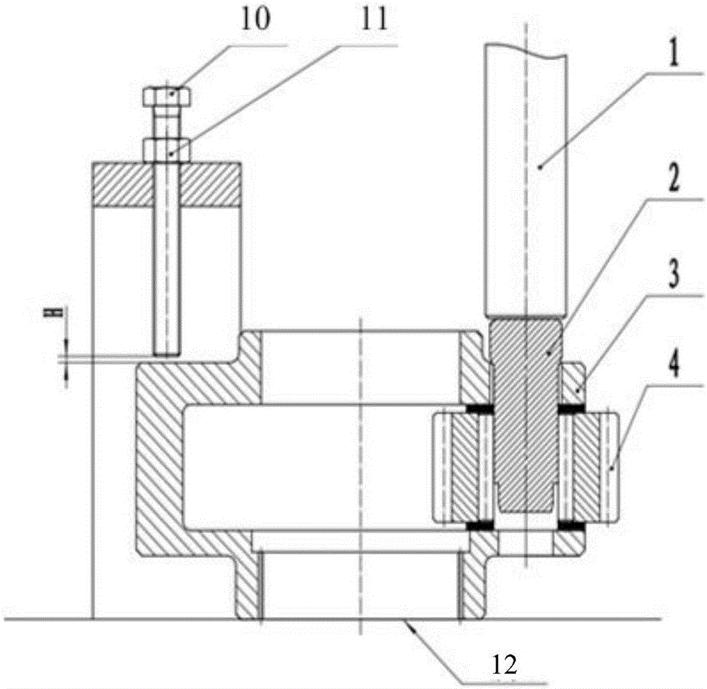 Tool for rapid press fitting of planetary shaft