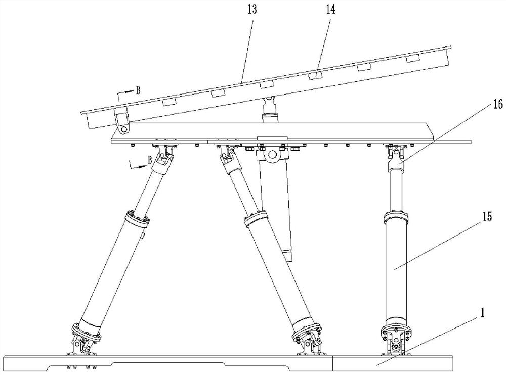 A test bench for micro-vibration dynamic characteristics of hydraulic support