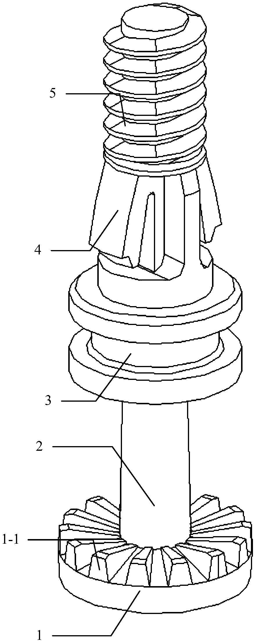 A new type of car light dimming screw and its manufacturing method