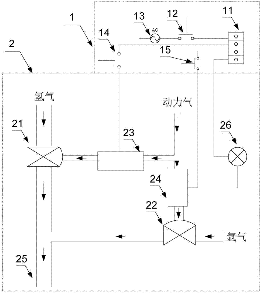 Reaction tank steady pressure control system