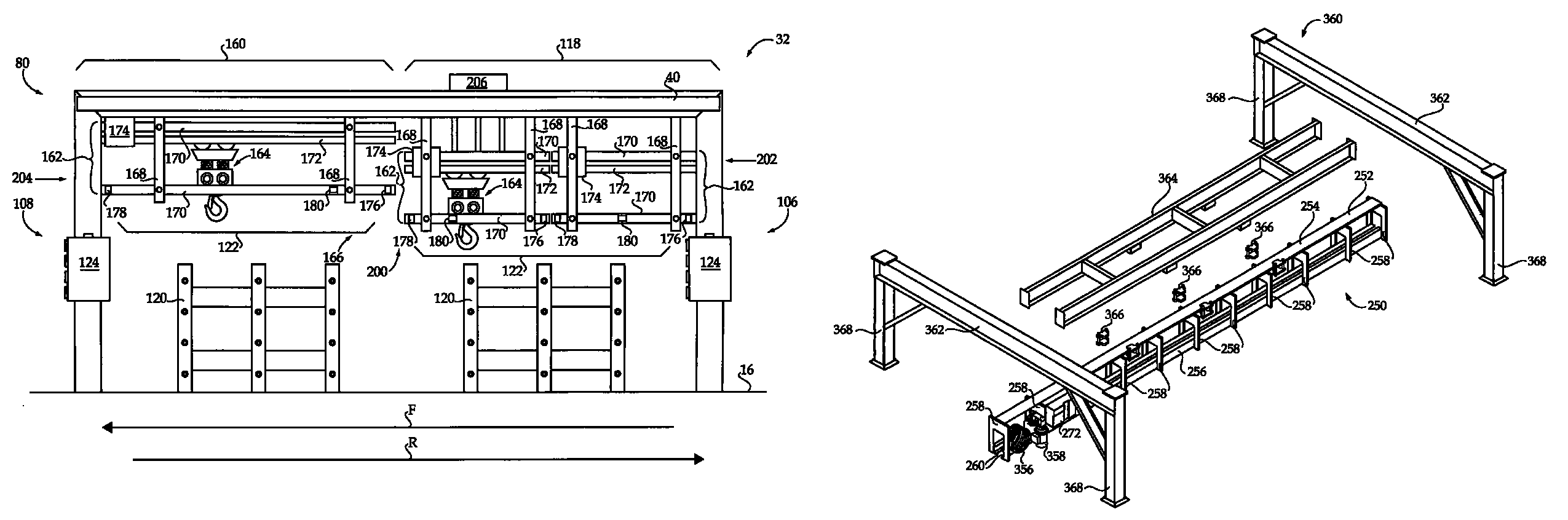 Material handling system including dual track assembly and method of operating same