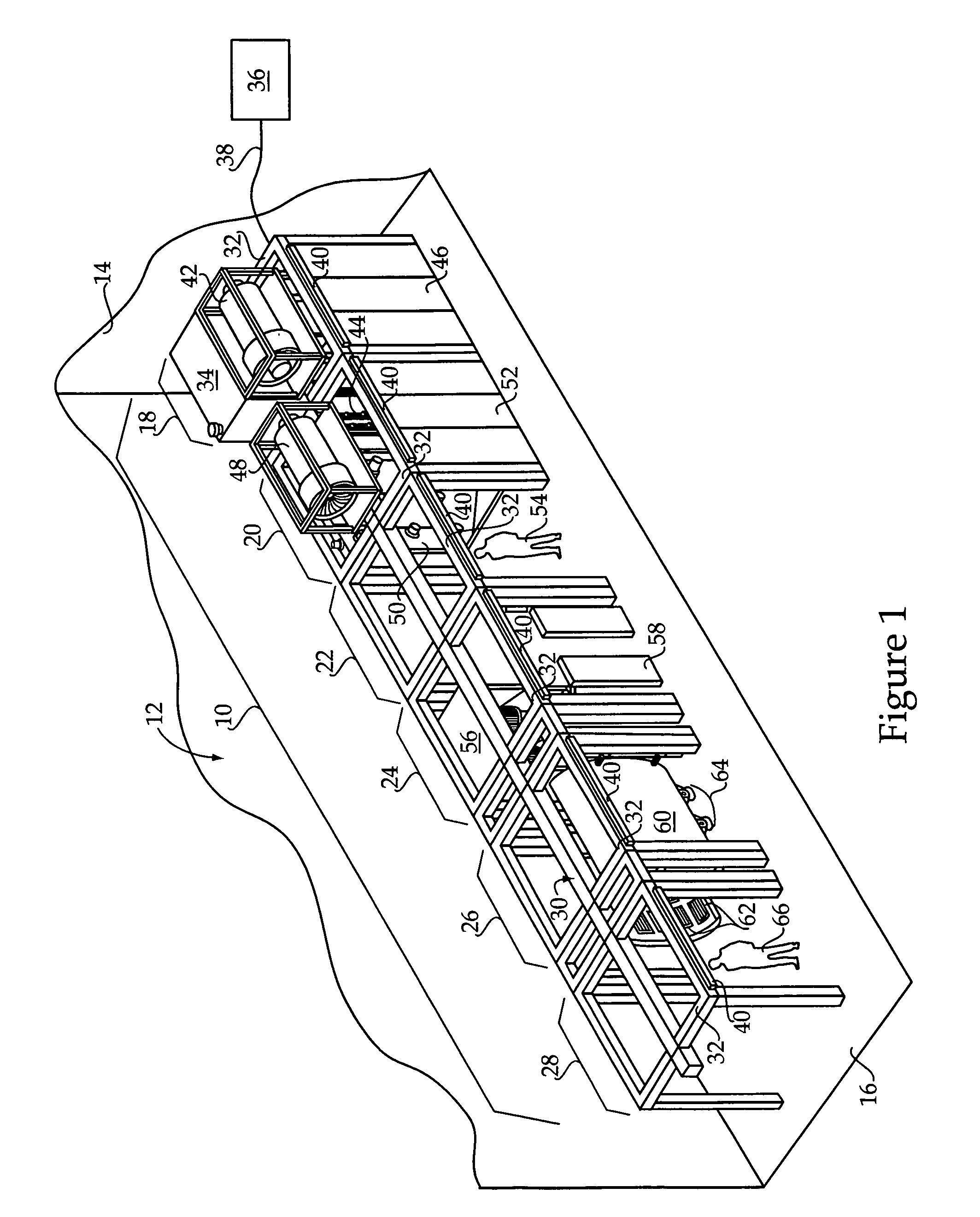 Material handling system including dual track assembly and method of operating same