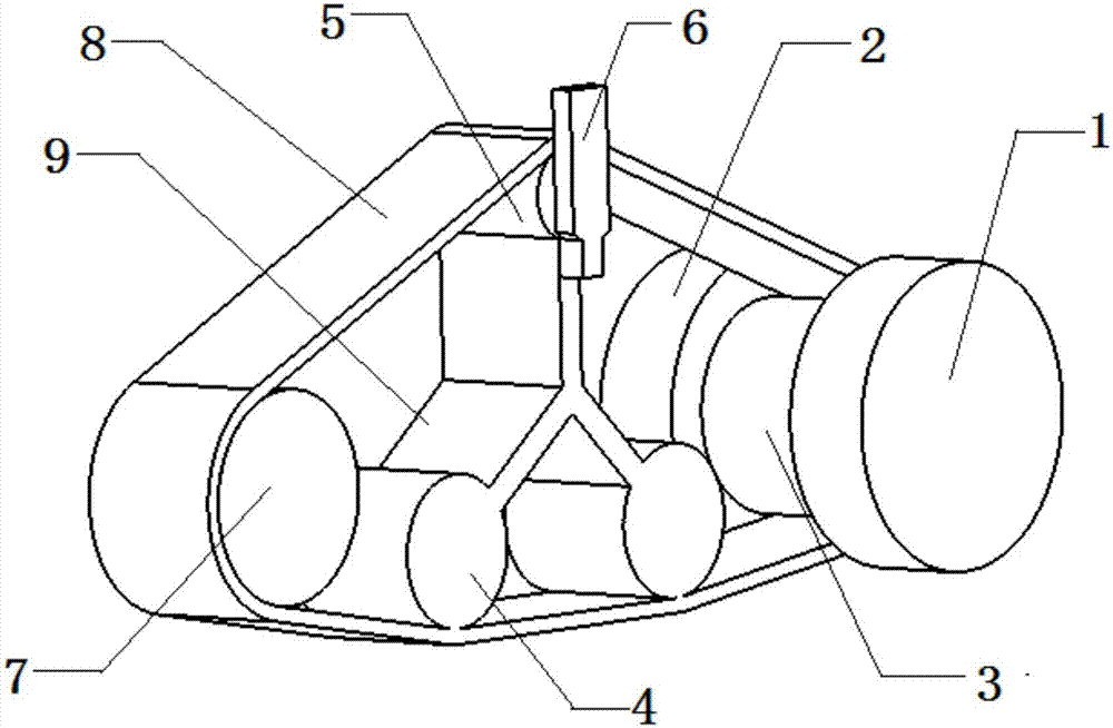 Flatbed trailer mounted with antiskid wheels