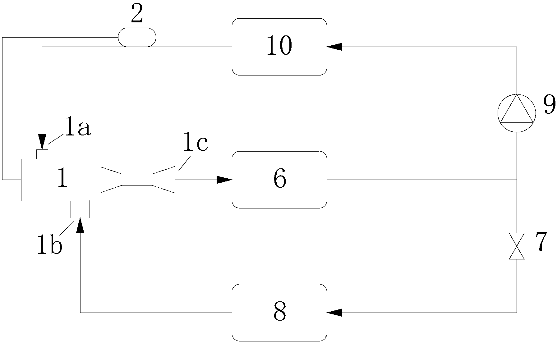 Ejector capable of automatically regulating area ratio along with generating temperature and jet type refrigerating machine