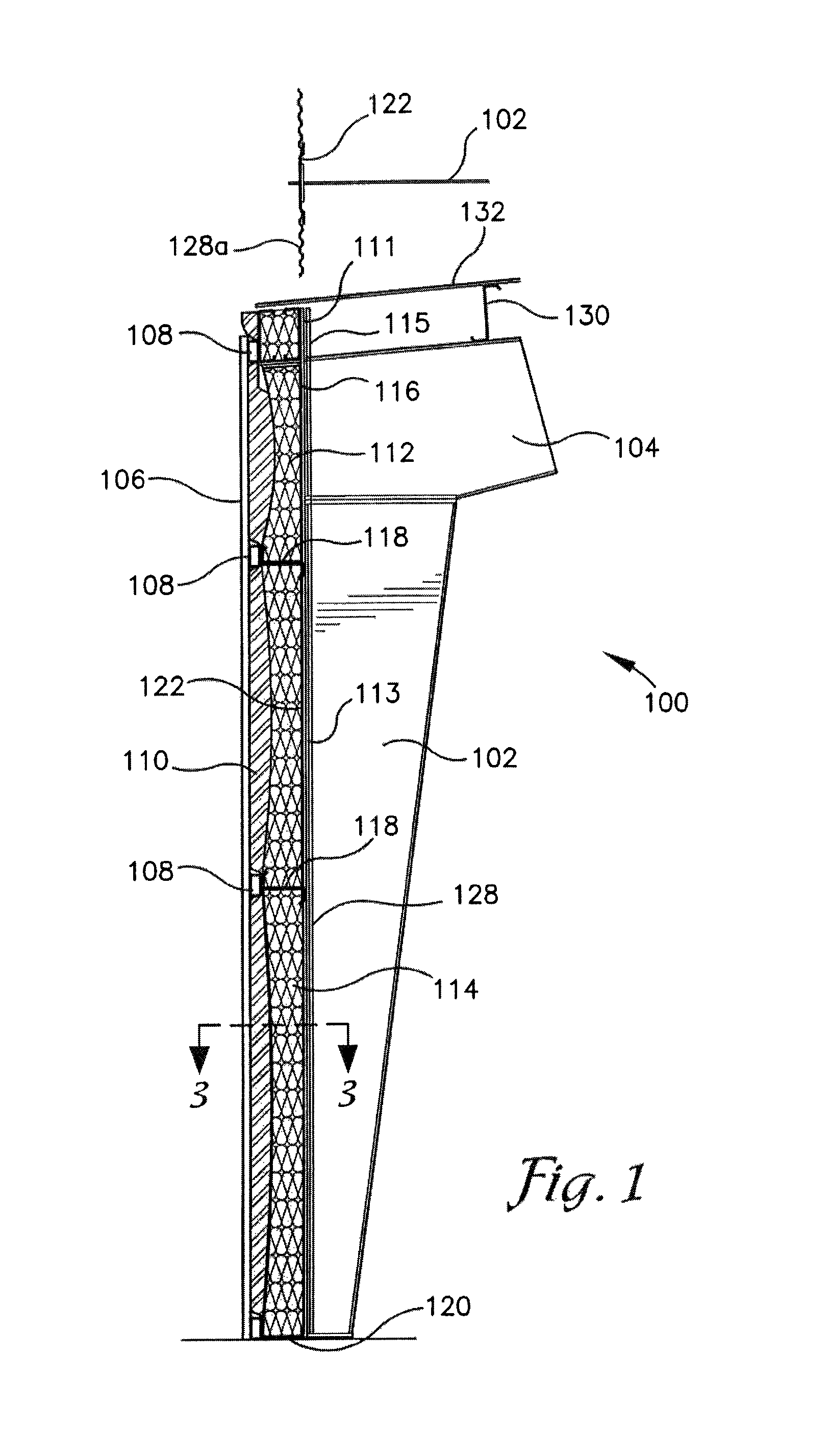 Wall system with vapor barrier securement