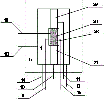 Device and method for measuring biot coefficient of poroelastic medium under high temperature and high pressure