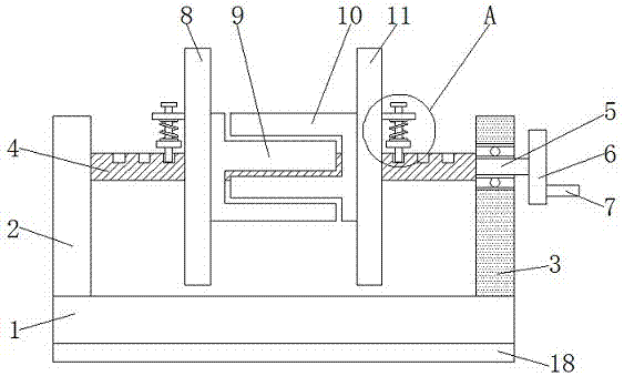 Electric wire roller used for communication engineering construction