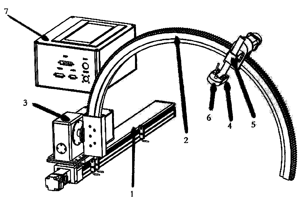 C-arm imitating mechanism